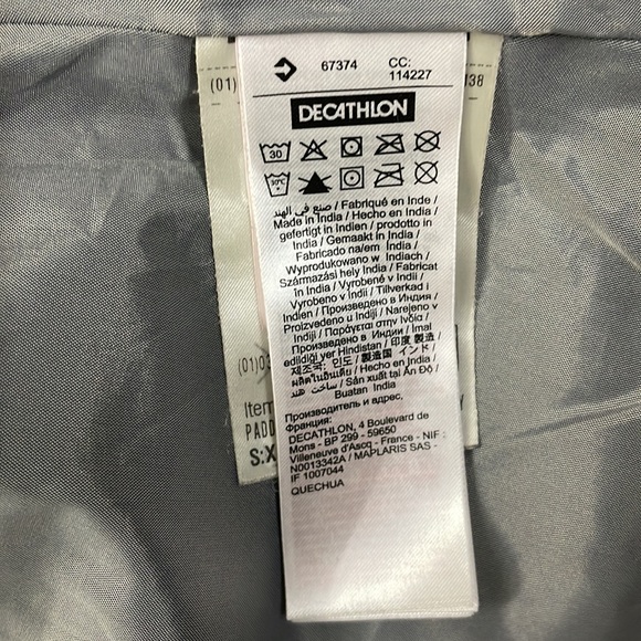 DECATHLON women Tracking padded jacket MT50 navy blue - Picture 12 of 13